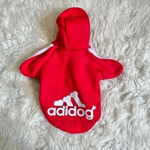 Adidog small pet sports outfit hoodie sweater